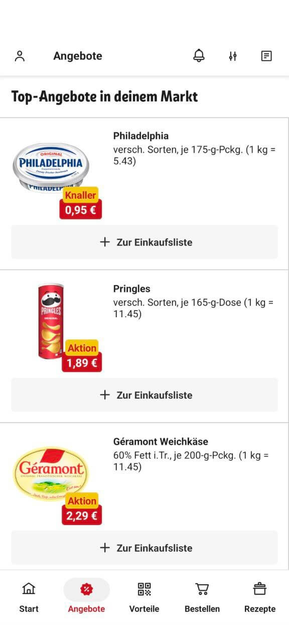 REWE App Angebote