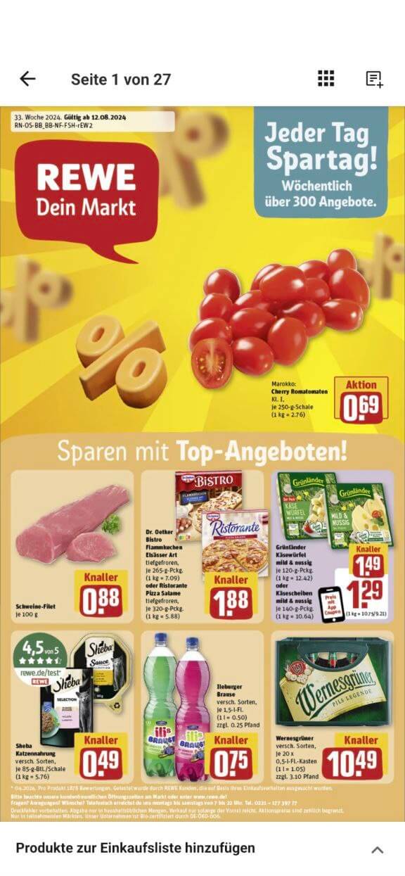 REWE App Prospekte